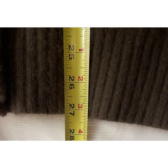 Carole Little Women’s Brown Cardigan 2X Angora Lambs Wool Cable Knit 2XL - Picture 5 of 6
